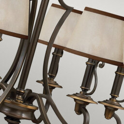 Luminosa Lighting Elstead Plymouth 6 Light Multi Arm Chandelier Olde Bronze Finish, E14 - thumbnail 4