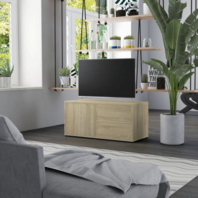 Berkfield Tv Cabinet Sonoma Oak 80X34X36 Cm Engineered Wood - image 1
