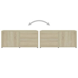 Berkfield Tv Cabinet Sonoma Oak 80X34X36 Cm Engineered Wood - thumbnail 9