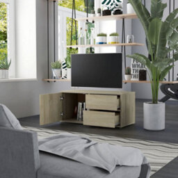 Berkfield Tv Cabinet Sonoma Oak 80X34X36 Cm Engineered Wood - thumbnail 3