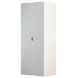 Afn Home Delvito 4 Piece Bedroom Set,  2 Door Wardrobe, 5 Drawer Chest & 2 Bedside Cabinets, Grey/white - thumbnail 2