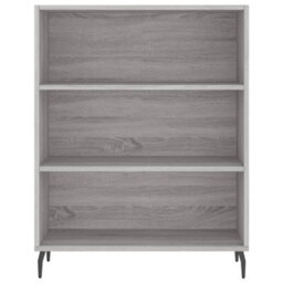 Berkfield Shelf Cabinet Grey Sonoma 69.5X32.5X90 Cm Engineered Wood - thumbnail 4
