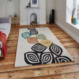 Multicolor Geometric Luxurious Modern Wool Rug For Bedroom & Living Room-120Cm X 170Cm - thumbnail 1