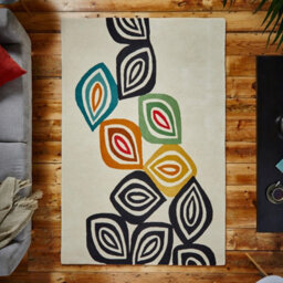 Multicolor Geometric Luxurious Modern Wool Rug For Bedroom & Living Room-120Cm X 170Cm - thumbnail 2