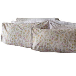 Belledorm Kira Oxford Pillowcase (Pack Of 2) White/lilac (75Cm X 50Cm) - thumbnail 2