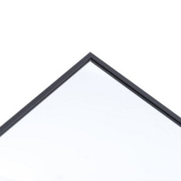 Living And Home Black Wall Mounted Rectangle Bathroom Mirror Framed Mirror Vanity Mirror W600 X H400 mm - thumbnail 7