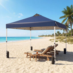 Gainoom 300 X 300 Cm Pop Up Blue Canopy Tent 1 Person Easy Setup Gazebo Shelter W/ Sandbags - thumbnail 8