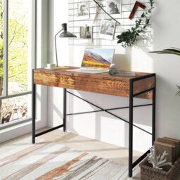 Computer Desk Wooden Pc Laptop Table Writing Workstation W/drawers - thumbnail 3