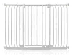 Safetots Extra Tall Elite Safety Gate, 143Cm - 152Cm, Matt White, Extra Tall 96.8Cm In Height, Pressure Fit Stair Gate - thumbnail 1