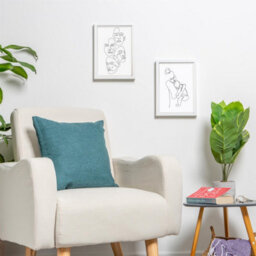 "Nicola Spring Photo Frames With A5 Mount - A4 (8"" X 12"") - Black/white - Pack Of 5" - thumbnail 5