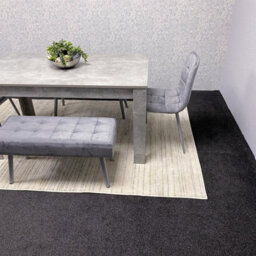 Kosy Koala Grey Wooden Dining Table Set With 2 Grey Chairs And 2 Benches - Dining Kitchen Room Furniture - thumbnail 8