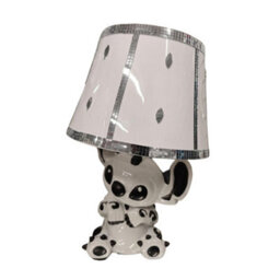 DEENZ White & Black Stitch Table Lamp With Shade Ceramic Style 2