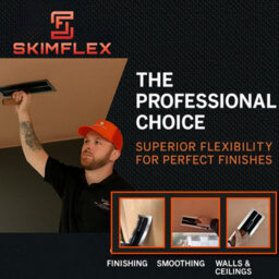 Plastering Trowel Skimflex Pro Ultraflex Cork Handle 280mm (11In) Flexible Stainless Steel Blade For Skimming & Rendering - thumbnail 5