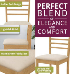 Hallowood Furniture Aston Butterfly Extending Table With 4 Light Oak Ledbury Chairs - thumbnail 9