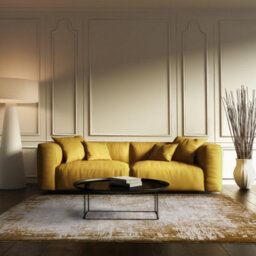Asiatic Kuza Border Gold Rug-80Cm X 150Cm - thumbnail 1