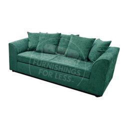 Furnishings For Less UK Monaco Chenille Fabric 3 Seater Sofa  Teal - thumbnail 2