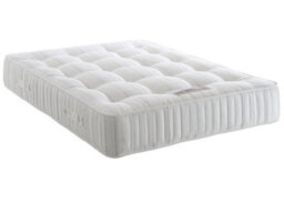 Divan Base Direct Dura Beds Balmoral Damask 1000 Pocket Sprung Divan Bed Set 5Ft King 2 Drawers Side- Wool Clay - thumbnail 3