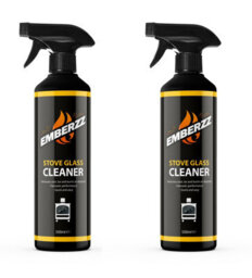Emberzz - Stove Glass Cleaner - Dissolves Soot, Grease And Tar - For Wood, Log Burner - (2 X 500Ml) - thumbnail 1