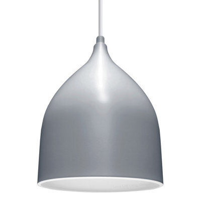 Long Life Lamps Company Modern Grey Fine Metal Ceiling Pendant Light Shade M0058 - image 1