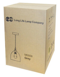 Long Life Lamps Company Modern Grey Fine Metal Ceiling Pendant Light Shade M0058 - thumbnail 9