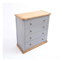 Cabinet Bits Bicarri 4 Drawer Chest Of Drawers Brass Knob - thumbnail 3
