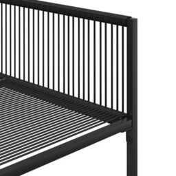 Berkfield 11 Piece Garden Dining Set Black Poly Rattan - thumbnail 7