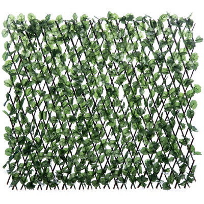 Klikstrom Extensible Fence With Maple Leaves Square Artificial Plant Wall, (H)1M (W)2M - image 1