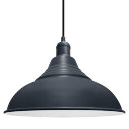 Long Life Lamps Company Retro Modern Industrial Ceiling Pendant Light Metal Dark Blue Lamp Shade M0021 - thumbnail 1