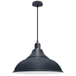 Long Life Lamps Company Retro Modern Industrial Ceiling Pendant Light Metal Dark Blue Lamp Shade M0021 - thumbnail 3