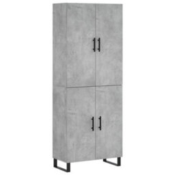 Berkfield Highboard Concrete Grey 69.5X34X180 Cm Engineered Wood - thumbnail 2