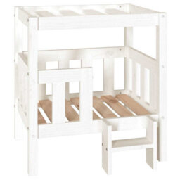 Vidaxl Dog Bed White 65.5X50.5X70 Cm Solid Wood Pine - thumbnail 2