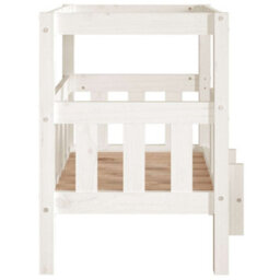 Vidaxl Dog Bed White 65.5X50.5X70 Cm Solid Wood Pine - thumbnail 6