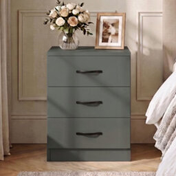 Lassic Vida Designs Riano 3 Drawer Green Bedside Chest - Set Of 2 - thumbnail 5
