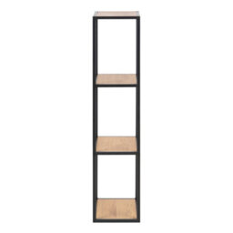 Wyld Haus El Paso Wall Shelf   Black Metal Frame And Wild Oak Effect - thumbnail 4