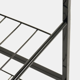 Ohs Manhattan 4 Tier Metal Frame Freestanding Shelf Storage Shoe Organiser - Wood/black - thumbnail 6