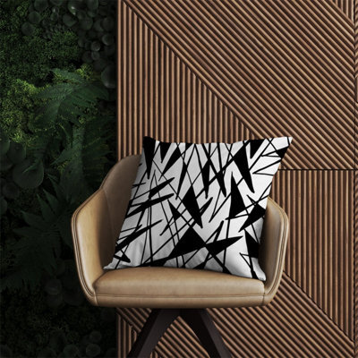 Warren Reed Designer Brush Abstract Pattern Outdoor Cushion 60Cm X 60Cm