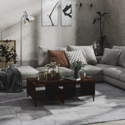 Berkfield Coffee Table Smoked Oak 103.5X60X35 Cm Engineered Wood - thumbnail 3