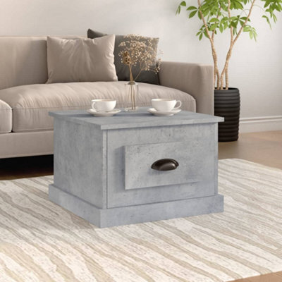 Vidaxl Coffee Table Concrete Grey 50X50X35 Cm Engineered Wood - image 1