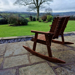 Churnet Valley Garden Furniture Ltd Churnet Valley Garden Furniture Valley Rocking Bench - thumbnail 3