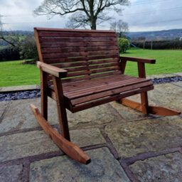 Churnet Valley Garden Furniture Ltd Churnet Valley Garden Furniture Valley Rocking Bench - thumbnail 4