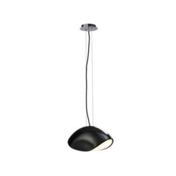 Luminosa Lighting Luminosa Pasion Rectangular Pendant 3 Light E27, Gloss Black/polished Chrome