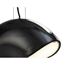 Luminosa Lighting Luminosa Pasion Rectangular Pendant 3 Light E27, Gloss Black/polished Chrome - thumbnail 7