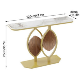 Fativo Stunning High Gloss 4-6 Seater Sintered Stone Marble Dining Table Kitchen Dinette Table House, White - thumbnail 2
