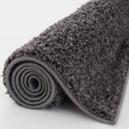 The Rugs Dark Grey Soft Plain Design Fluffy Shaggy Rugs And Runners High Pile Living Room Kitchen Hallway 380 - thumbnail 5