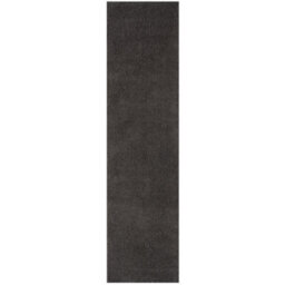 The Rugs Dark Grey Soft Plain Design Fluffy Shaggy Rugs And Runners High Pile Living Room Kitchen Hallway 380 - thumbnail 1