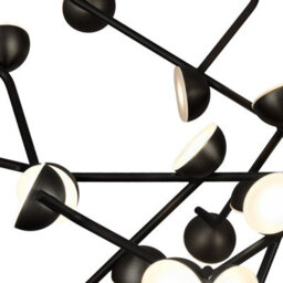 Luminosa Lighting Luminosa Adn 36 Light Pendant, Round 74Cm, 100W Led, 3000K, 7250Lm, Black, 3Yrs Warranty - thumbnail 4