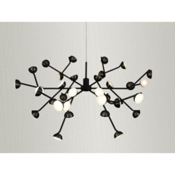 Luminosa Lighting Luminosa Adn 36 Light Pendant, Round 74Cm, 100W Led, 3000K, 7250Lm, Black, 3Yrs Warranty - thumbnail 2