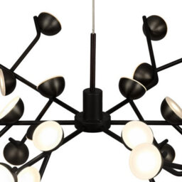 Luminosa Lighting Luminosa Adn 36 Light Pendant, Round 74Cm, 100W Led, 3000K, 7250Lm, Black, 3Yrs Warranty - thumbnail 3