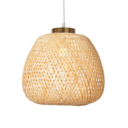 Litecraft Naya Natural Bamboo Woven Easy Fit Lamp Shade - thumbnail 2