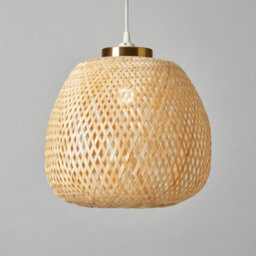 Litecraft Naya Natural Bamboo Woven Easy Fit Lamp Shade - thumbnail 3
